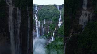 SEVEN SISTERS FALLS IN MEGHALAYA 🇮🇳😮 [upl. by Daphne]