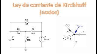 Análisis de nodos  Ley de corriente de kirchhoff LCKCircuitos básicos [upl. by Florry595]