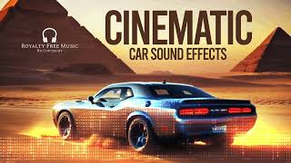 Cinematic Car Sound Effects  VroomSkidSpeeding  Muscle Car Sound Effect  No Copyright Music [upl. by Ahsiekit]