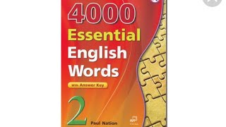 essential english words 4000 book 2 unit 5 [upl. by Nonie]