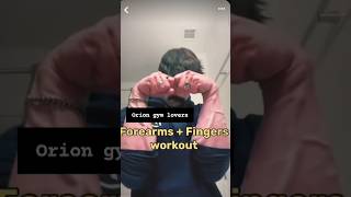 Forearms and finger workout at home with dumbelsgymlovers trendingshorts reel forearms fypage [upl. by Anaihk]