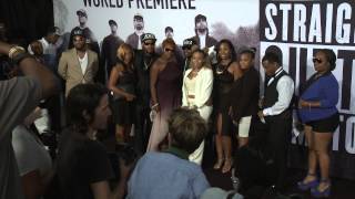 Straight Outta Compton Dr Dre Arrives to the Red Carpet Premiere  ScreenSlam [upl. by Callahan]