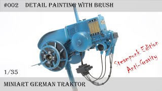 Fying German Tractor Steampunk Edition  Kitbashing  Miniart 135 [upl. by Forest]