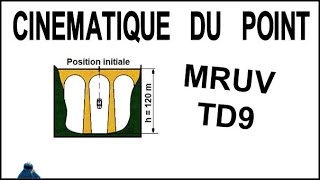 CINÉMATIQUE DU POINT MRUV TD9 [upl. by Niwrek380]