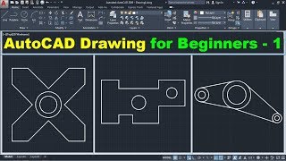 AutoCAD Drawing Tutorial for Beginners  1 [upl. by Meyers30]