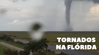 Tornados são vistos na Flórida antes do Furacão Milton [upl. by Harima]