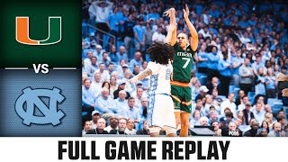 Miami vs North Carolina Full Game Replay  202324 ACC Mens Basketball [upl. by Naujad127]