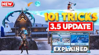 BGMI NEW UPDATE 35  FULL GUIDE amp TOP 101 TRICKS  NATURAL YT [upl. by Salchunas]