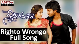 Righto Wrongo Full Song II Snehituda Movie II Nani Madhavi Latha [upl. by Ateikan599]