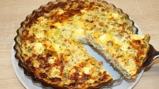 QUICHE AU THON SANS PÂTE FACILE RAMADAN ✔ quiche thon [upl. by Ayenat]