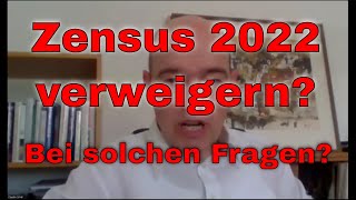 Zensus 2022 verweigern Bei diesen Fragen [upl. by Stilwell1]