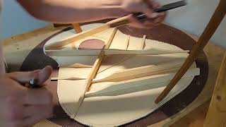 Carving guitar bracing basics [upl. by Helbona]