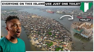 Inside Lagos’ Forgotten Island 3000 People 1 Toilet [upl. by Gnap]