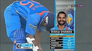 Shikhar Dhawan 69 vs West Indies TriSeries 2013 at PortofSpain [upl. by Nedmac964]