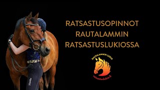 Ratsastusopinnot Rautalammin ratsastuslukiossa [upl. by Eolcin]