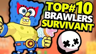 TOP10 des BRAWLERS de PROS en SURVIVANT [upl. by Acinor]