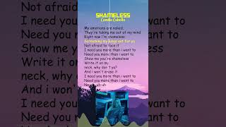 Camila Cabello  Shameless Lyrics shorts [upl. by Aidyl668]