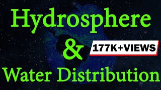 What is Hydrosphere  Water Distribution  Environmental Science  Letstute [upl. by Esnahc826]