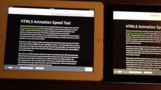 Animation Performance iOS 6 Safari vs iOS 7 [upl. by Bazar]