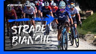 Demi Vollering Beats TeamMate in Thrilling Sprint Finish  Strade Bianche Highlights  Eurosport [upl. by Alessandro]