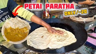 Famous Petai Paratha Only 20  Indian Street Food [upl. by Nnylireg]