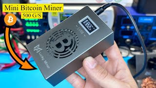 surprising  Mini Bitcoin Miner 500gs Hashrate Lucky Miner LV06 [upl. by Kcin]