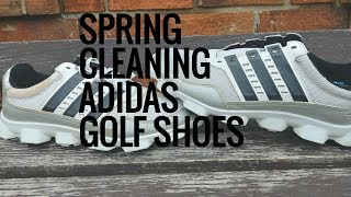 Spring Cleaning Adidas Golf Shoes [upl. by Holleran722]