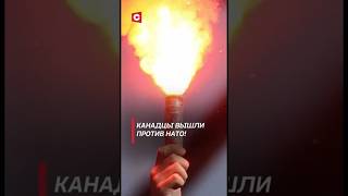 Канадцы вышли против НАТО Протесты охватили Монреаль канада политика нато новости shrots тв [upl. by Nhguavad881]