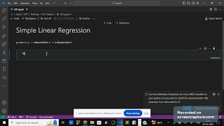 SLRSimple Linear Regression Machine Learning  Regression model machinelearning regression ml [upl. by Shanan28]