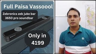 Zebronics zeb juke bar speaker  Zebronics zeb jukebar 3650 pro soundbar  Unboxing in hindi [upl. by Godspeed]