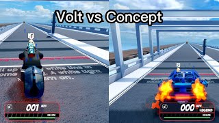 Jailbreak Races Volt bike vs Conceptmost expensive car [upl. by Neveda]