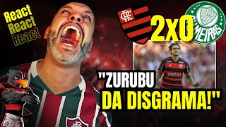 React tricolor  REAÇÃO  Flamengo 2x0 Palmeiras  Porco comeu farelo no Maracanã 🤬 [upl. by Hillard96]