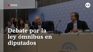 EN VIVO  Debate por la ley ómnibus en el Congreso [upl. by Luthanen]