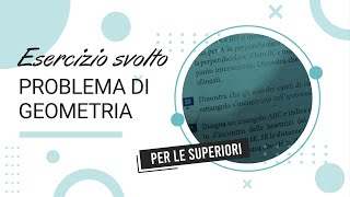 Come si risolvono i problemi di geometria con le similitudini triangoli superiori svolto passo passo [upl. by Aisatsanna]