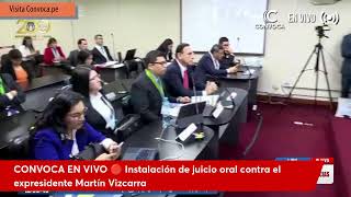 CONVOCA EN VIVO Instalación de juicio oral contra el expresidente Martín Vizcarra [upl. by Asselim143]