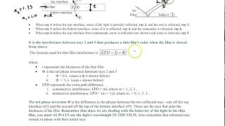 Chapter 27 Thin film interference amp Example 3 [upl. by Piane936]