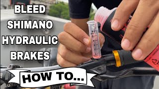 How To Bleed Shimano Hydraulic Disc Brakes [upl. by Damick]