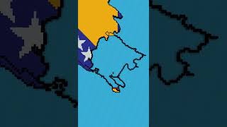 Building Montenegro in 3 Scales Montenegro Montenegrin maps flags minecraft [upl. by Oecile]