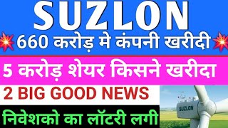 suzlon energy share latest news today suzlon energy latest news suzlon stocks news suzlon energy [upl. by Yniffit14]