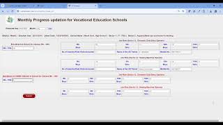 How to Upload the Monthly Progress on Vocational Education [upl. by Ahsined]