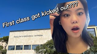 Vlog  First day studying abroad in Spain  universitat de Barcelona [upl. by Naugan870]