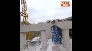 Worlds highest bridge under construction [upl. by Eigroeg]