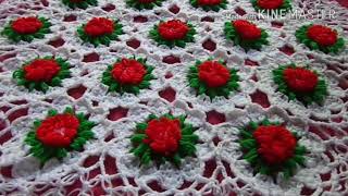 Crochet Table Cloth  Thalpos  Pattern  4 [upl. by Yrekcaz]