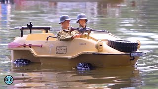 RC CAR VW Typ 166 MILITARY AMPHIBIOUS 4x4 OFFROADER [upl. by Akinahs]