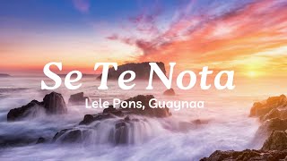 Se Te Nota Lyrics Lele Pons Guaynaa  Mix Canciones Reggaeton 2024 [upl. by Camille967]