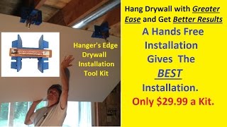 Drywall Installation Tool  An Easy Better and Affordable Way to Hang Drywall Ceilings by yourself [upl. by Cornelie448]