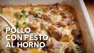 Receta pollo con pesto al horno [upl. by Ho255]