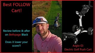 Axglo E3 Review  Best Follow Golf Cart [upl. by Lennor]