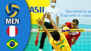 PERU vs BRASIL  Full Match  Mens Volleyball Sudamericano de voley masculino 2021 [upl. by Dorine627]