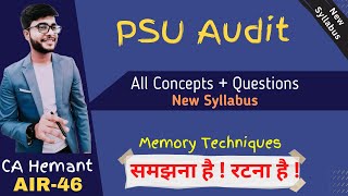 Audit of PSU  CA Final Revision  Free Fastrack  Public Sector Undertaking [upl. by Diskson189]